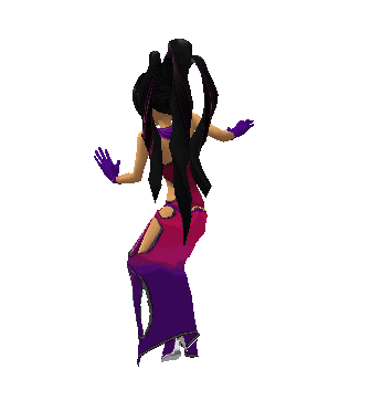 Анимашка 3D танец девушки