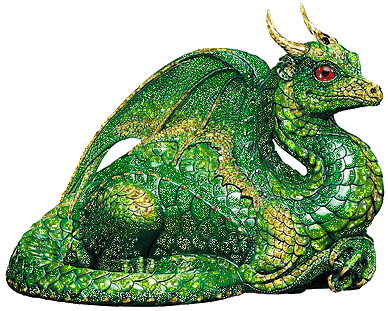 Дракон зеленого цвета