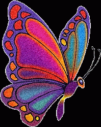 Разноцветная бабочка