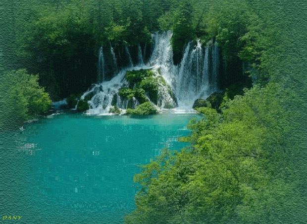 Анимационный водопад