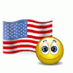 Смайлик с флагом USA