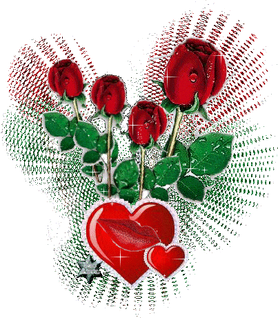 Розы с сердечком