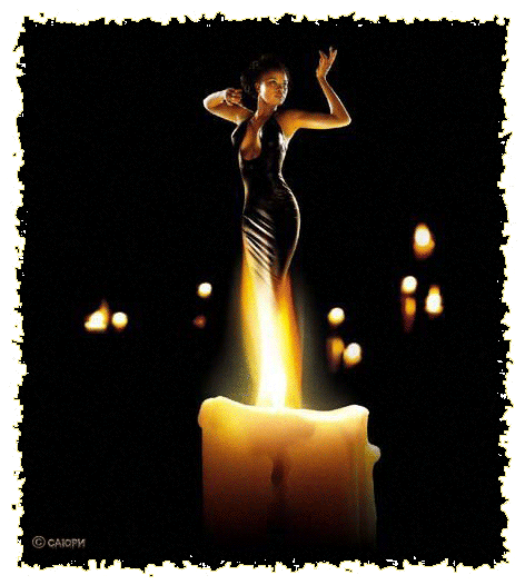 Девушка свеча